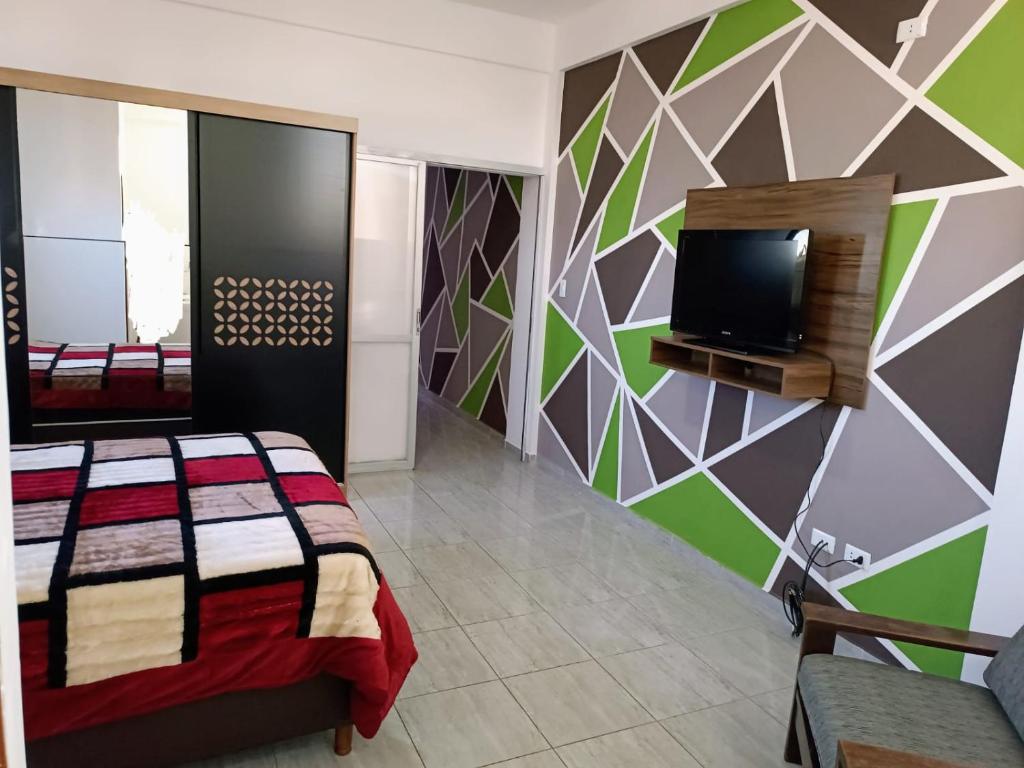 Ένα ή περισσότερα κρεβάτια σε δωμάτιο στο DeDyAn 22