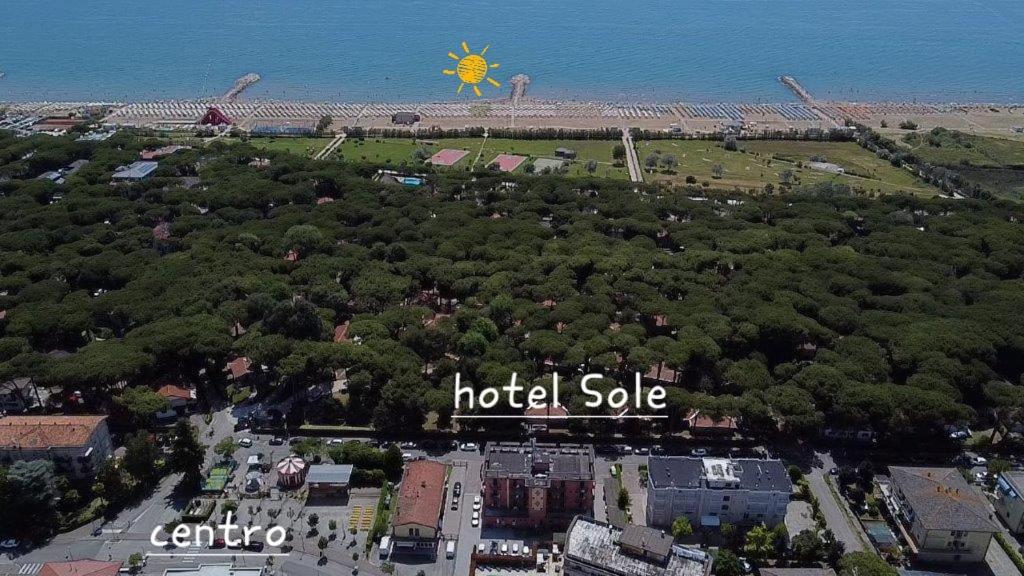 Pohľad z vtáčej perspektívy na ubytovanie Hotel Sole