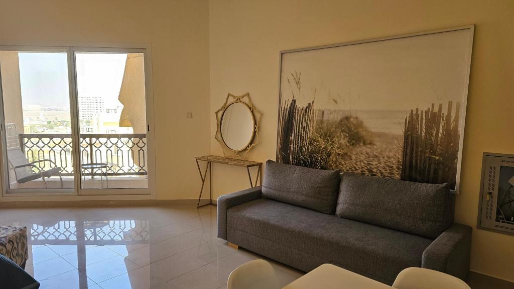 Posezení v ubytování Luxury studio Al Marjan