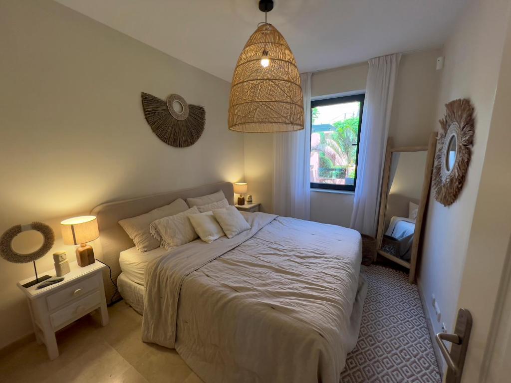 Posteľ alebo postele v izbe v ubytovaní Vista apartment
