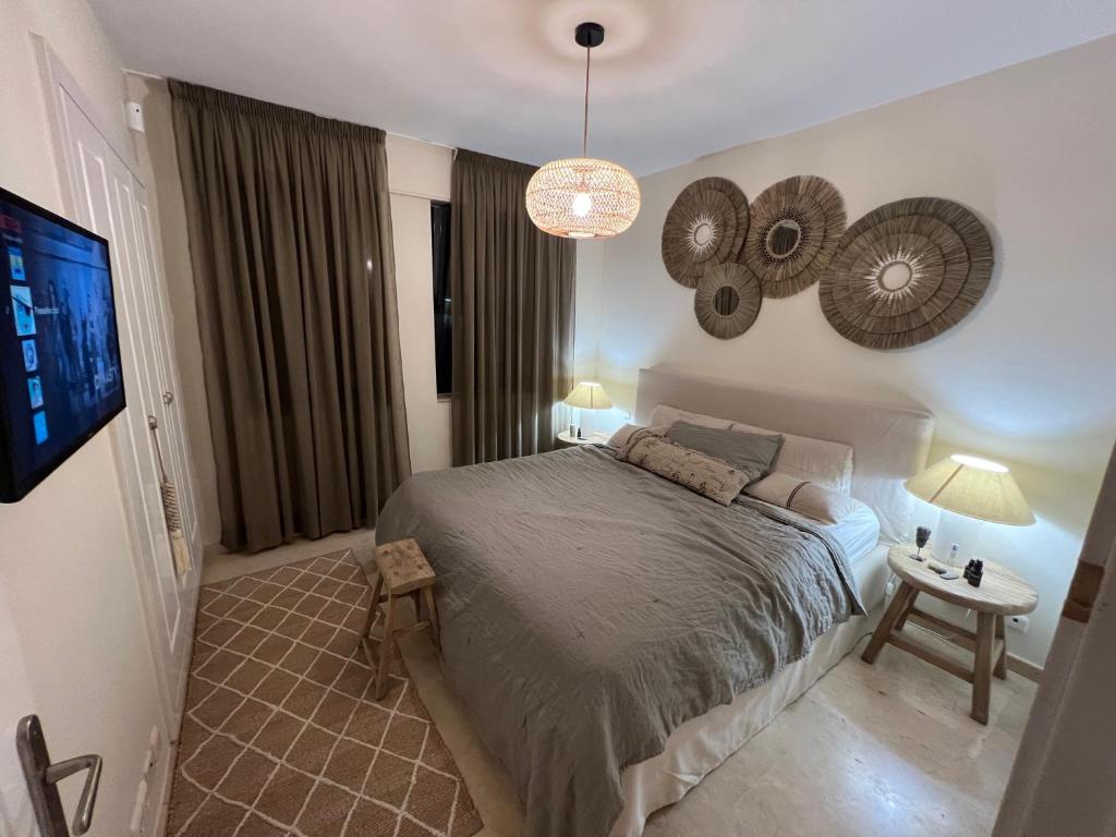 Posteľ alebo postele v izbe v ubytovaní Vista apartment