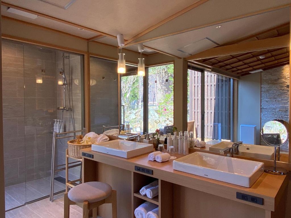 Koupelna v ubytování Kaiseki Ryokan Ashikari