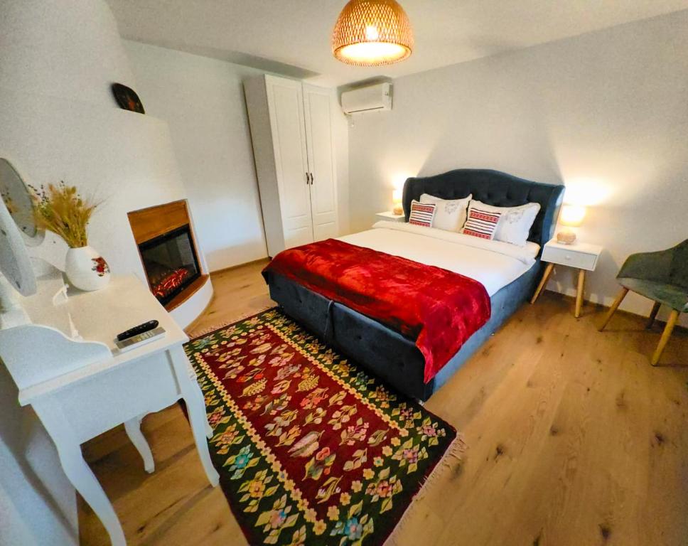 Postel nebo postele na pokoji v ubytování Portita spre Delta