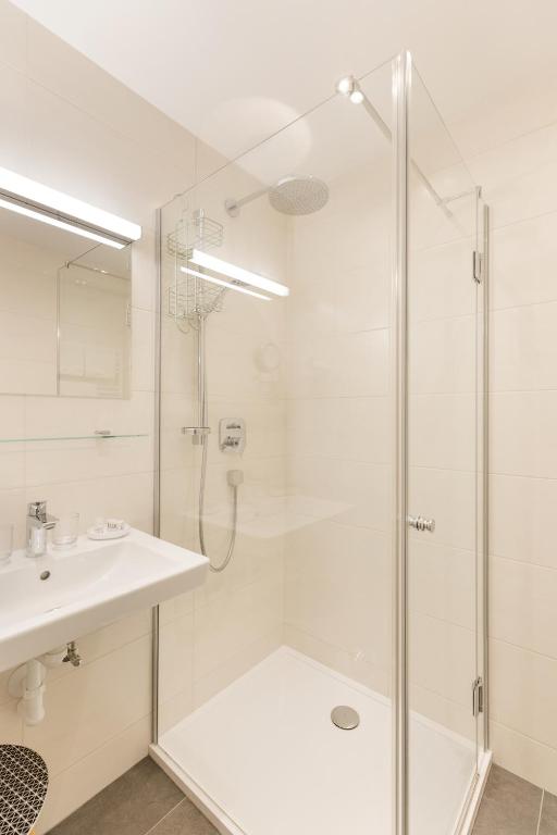 Koupelna v ubytování Hotel Garni Jagdhof