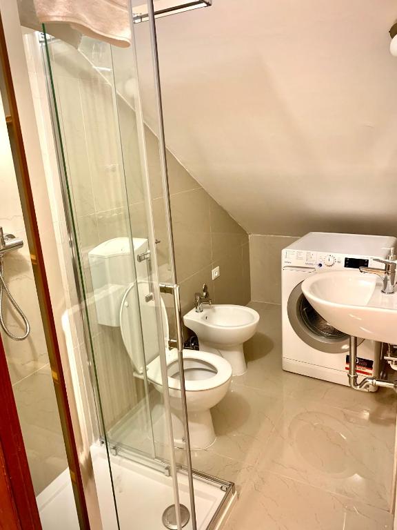Koupelna v ubytování Apartament stella