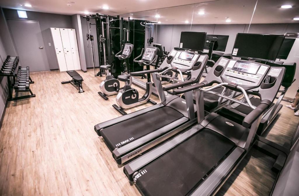 Fitness centrum a/nebo fitness zařízení v ubytování Dyne Resort