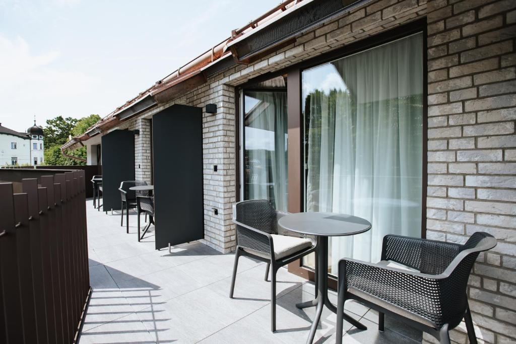 Balkón nebo terasa v ubytování Hotel Gleiserei