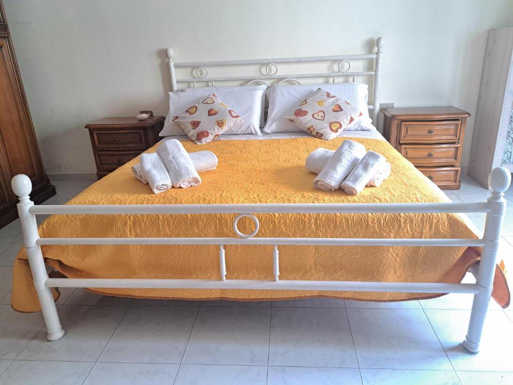 En eller flere senge i et værelse på Casa della nonna