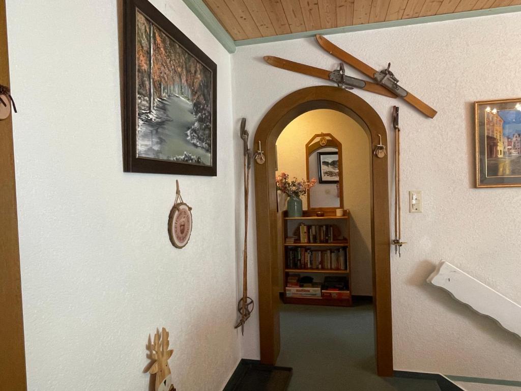 Knihovna v apartmánu