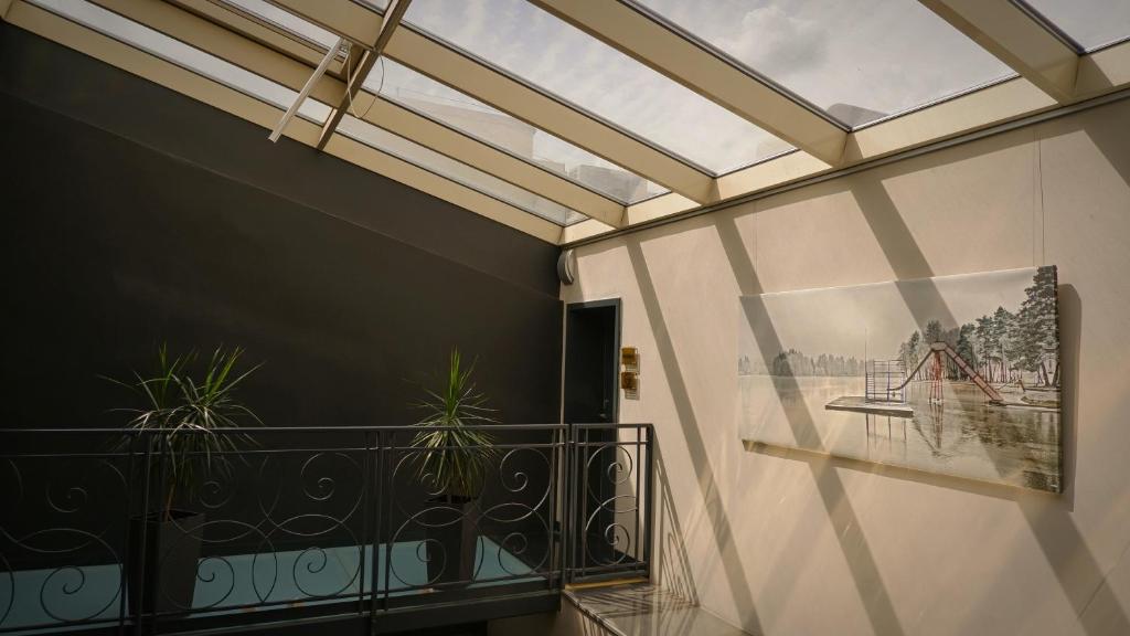 Balkón nebo terasa v ubytování Hotel Zlatá Včela
