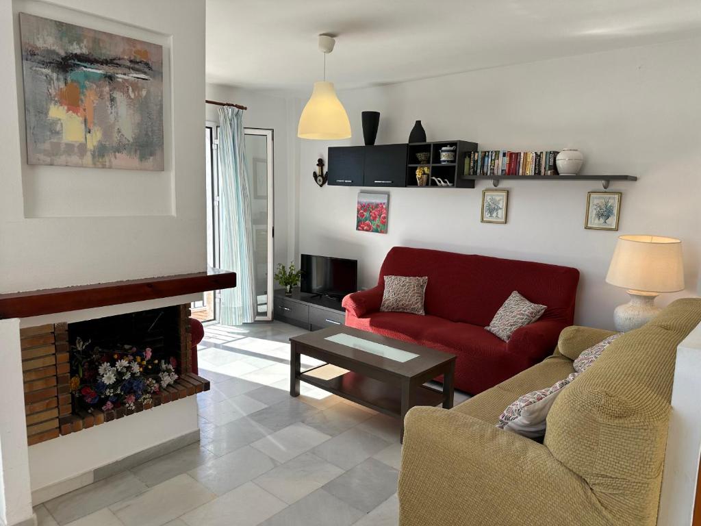 Posezení v ubytování Spacious family villa Aljamar 8a
