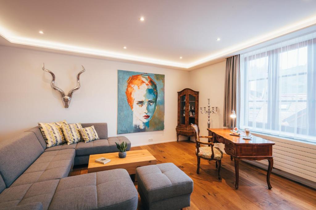 Posezení v ubytování Hotel Zlaty Andel