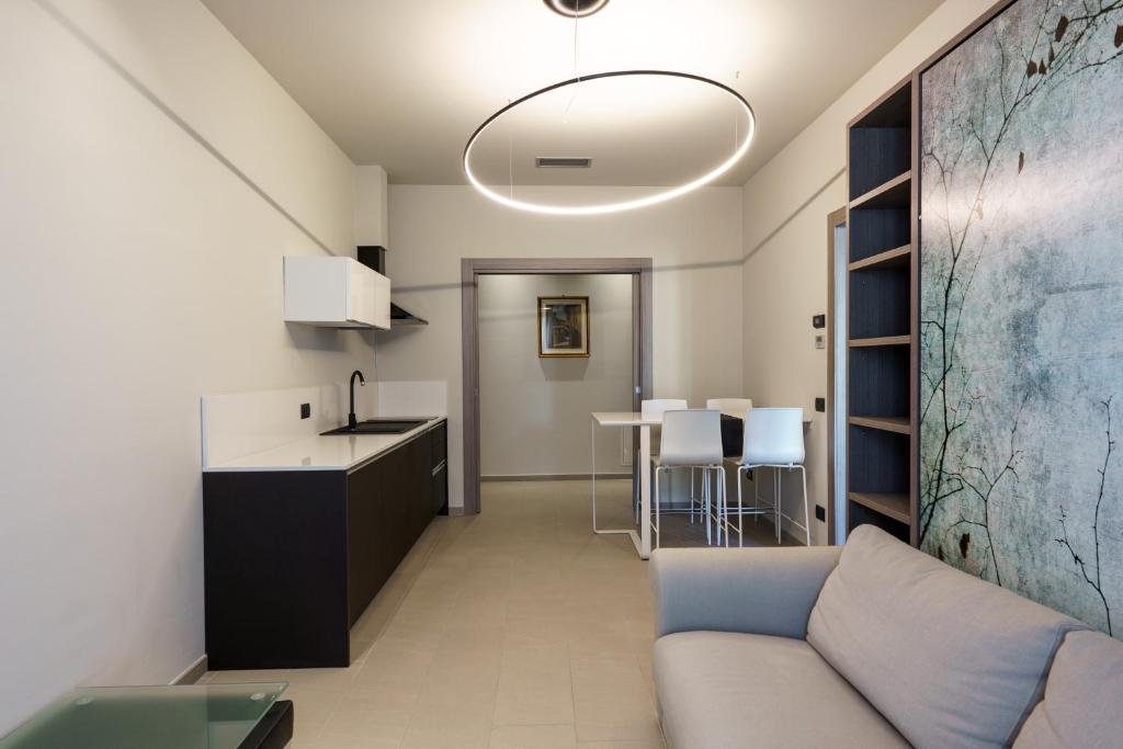Kuchyň nebo kuchyňský kout v ubytování Hotel Il Grappolo D'Oro