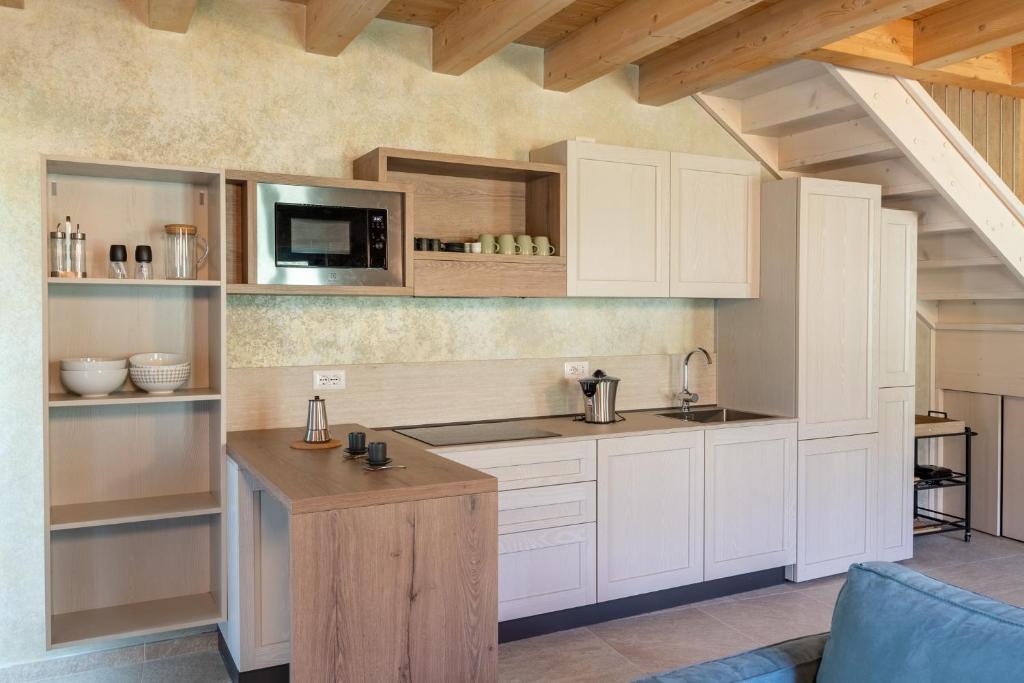 Kuchyň nebo kuchyňský kout v ubytování Casa in Campagna