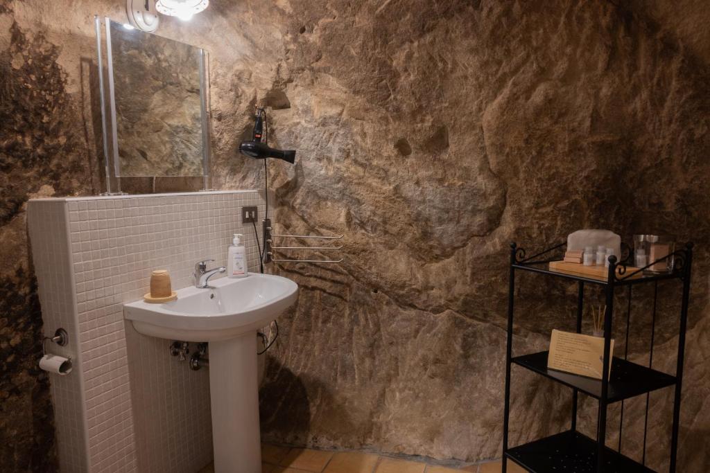 Koupelna v ubytování B&B Dimora Cigno