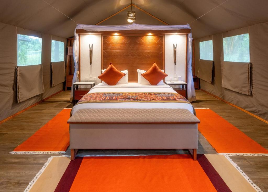 Voodi või voodid majutusasutuse Sarova Mara Game Camp toas