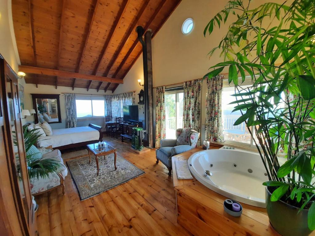 Posezení v ubytování Ha'Seuda Ha'Achrona Suites