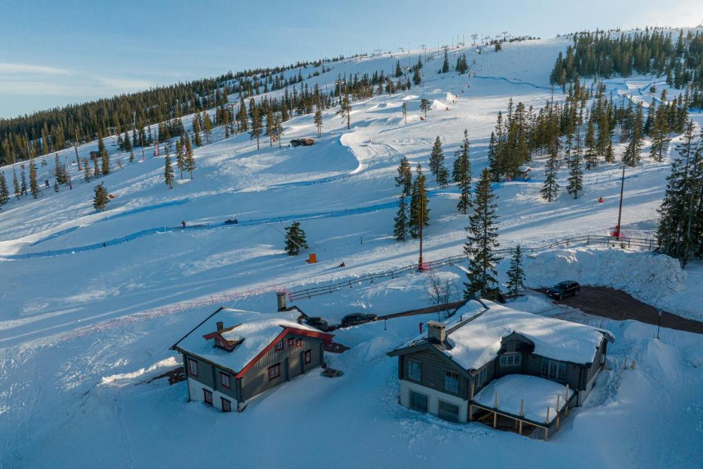 Fjällparadiset Lindvallen v zimě