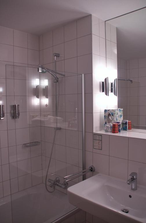 Koupelna v ubytování Hotel Quellenhof