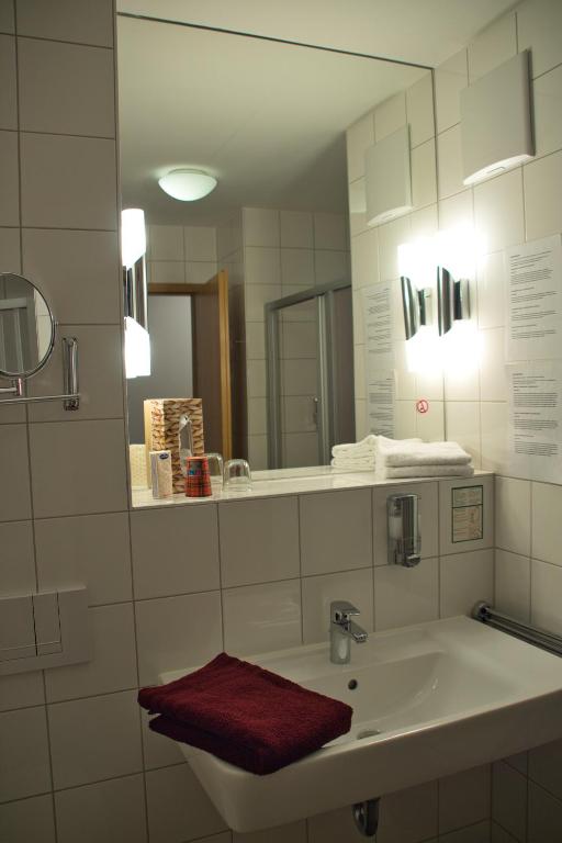 Koupelna v ubytování Hotel Quellenhof
