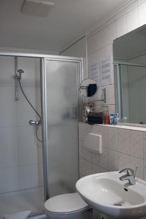 Koupelna v ubytování Hotel Quellenhof