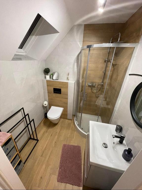 Kúpeľňa v ubytovaní Apartament Rybical - POKOJE