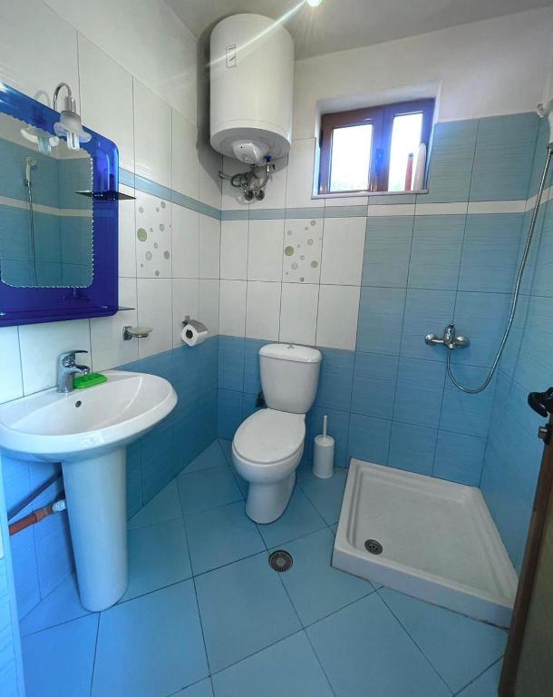 Koupelna v ubytování Blue Guesthouse