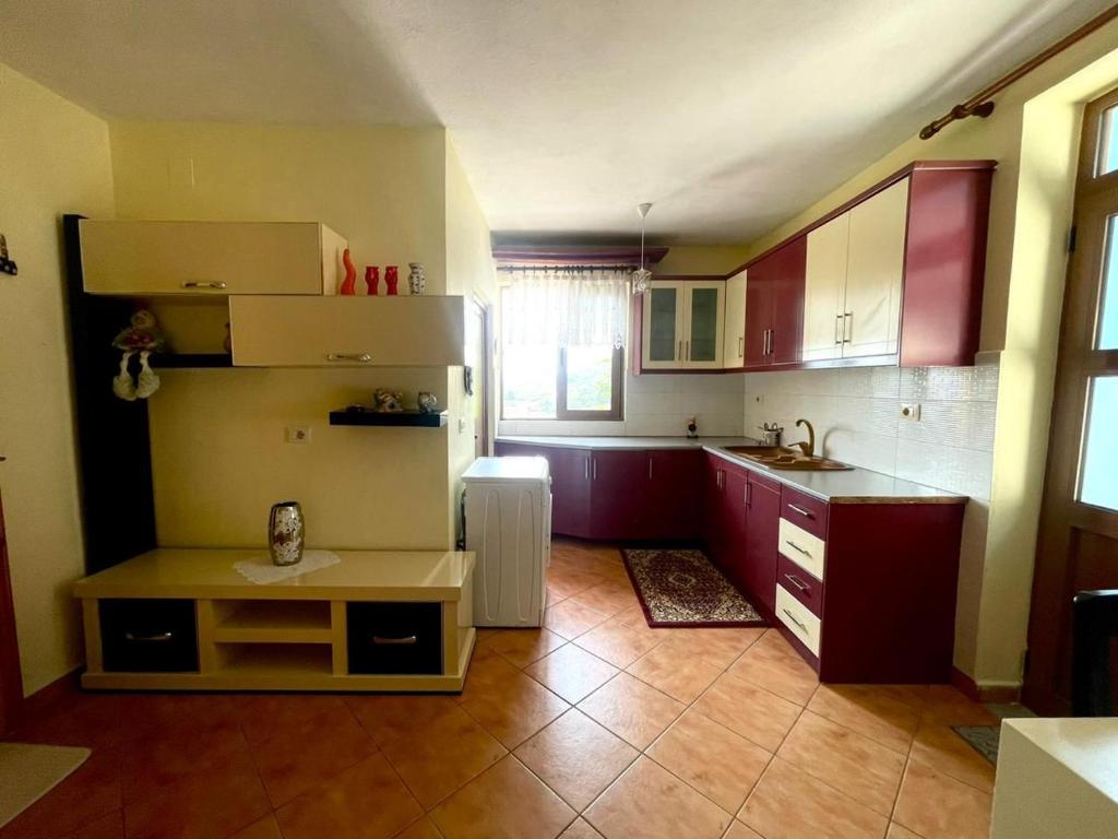 Kuchyň nebo kuchyňský kout v ubytování Blue Guesthouse