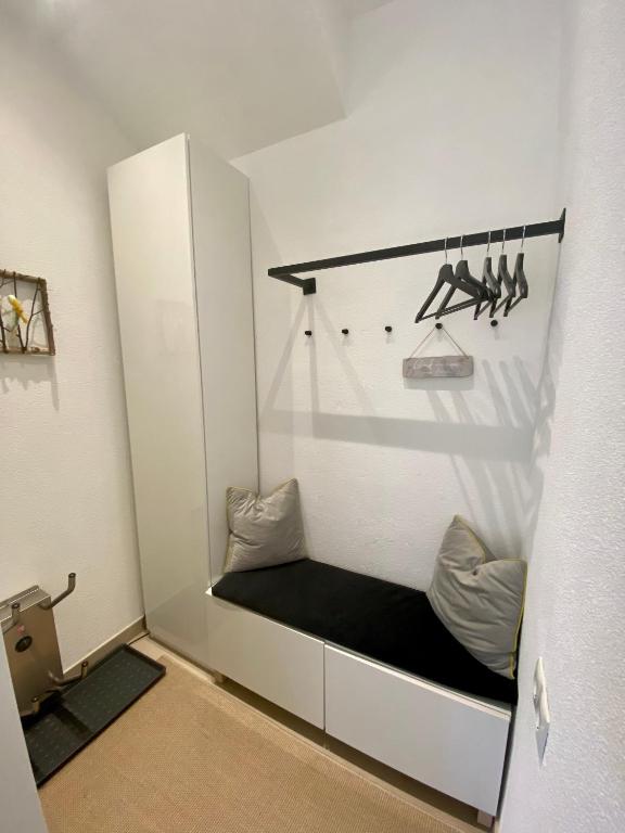 Postel nebo postele na pokoji v ubytování s'pölven NEST