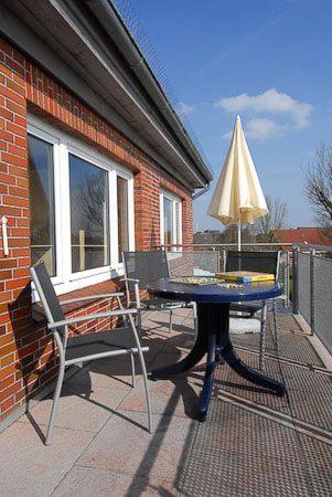 Balkón nebo terasa v ubytování Haus Hafenblick
