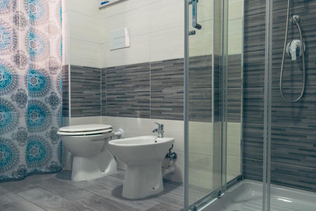 Kúpeľňa v ubytovaní BluMarine Appartaments