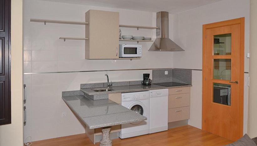 Kuchyň nebo kuchyňský kout v ubytování Apartamentos Turisticos Dormi2