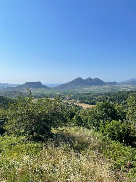 a view of the mountains from the top of a hill at CASA DI CAJUCAN in Poggio-dʼOletta