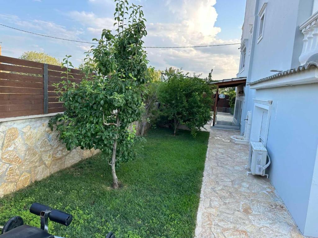 Zahrada ubytování KONTIS' Luxury Detached house near the sea