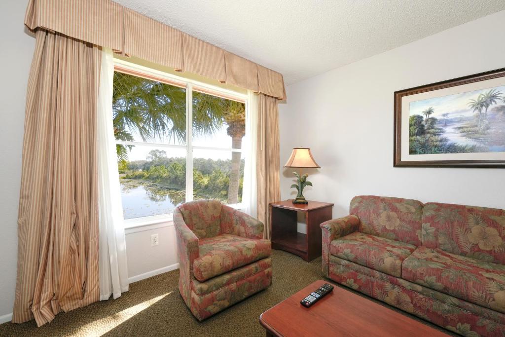 Χώρος καθιστικού στο Parc Corniche Condominium Suites