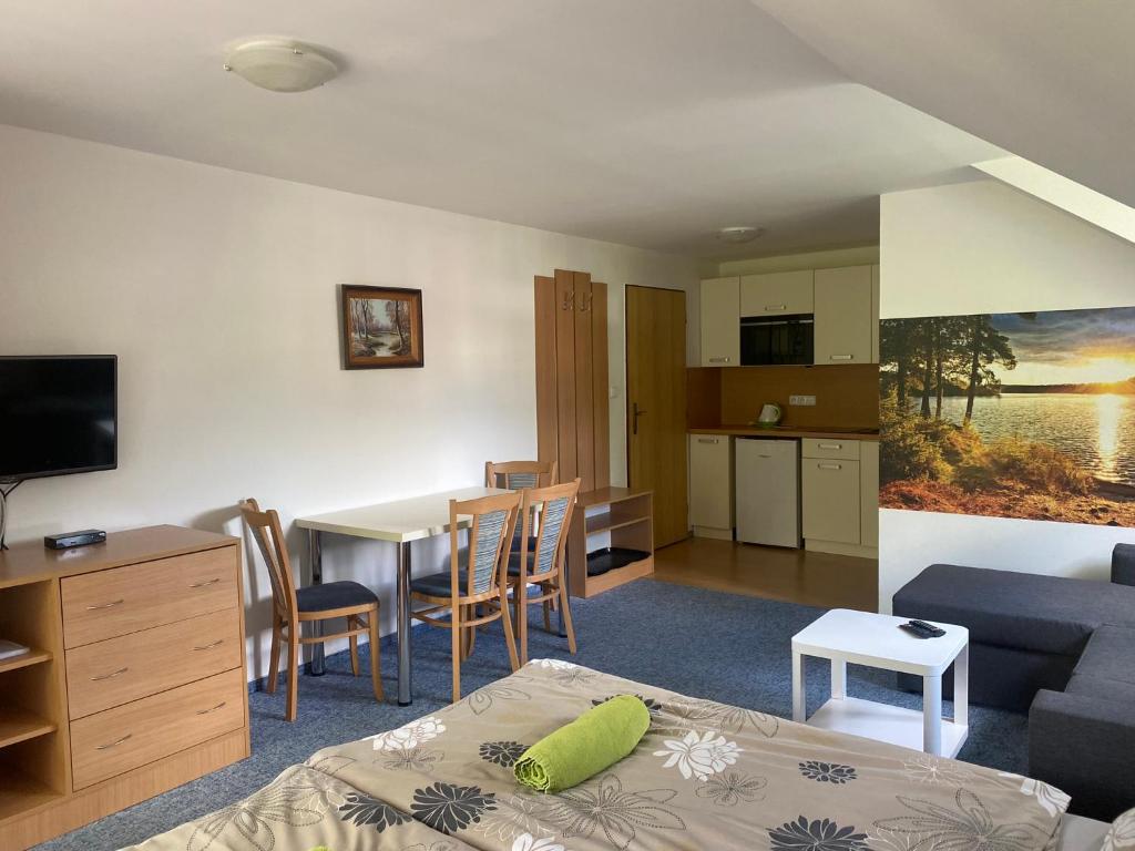 Telewizja i/lub zestaw kina domowego w obiekcie Pension Sima