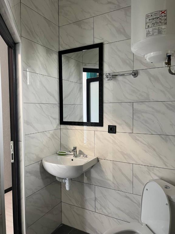 Koupelna v ubytování VIP HOTEL ZATOKA