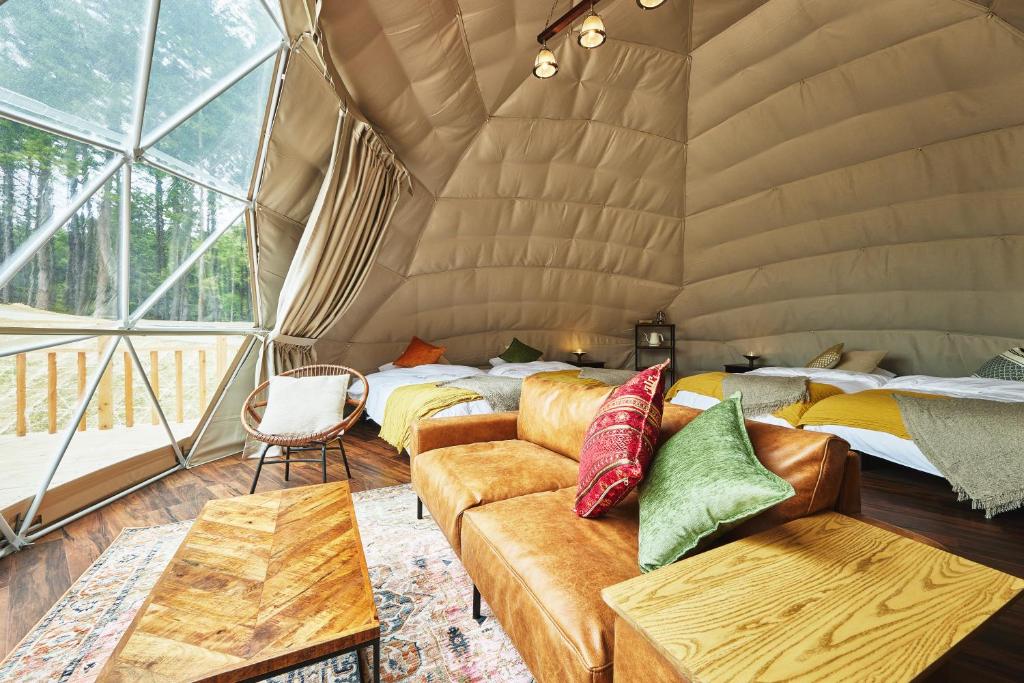 Posezení v ubytování GLAMPING GATE 奈良