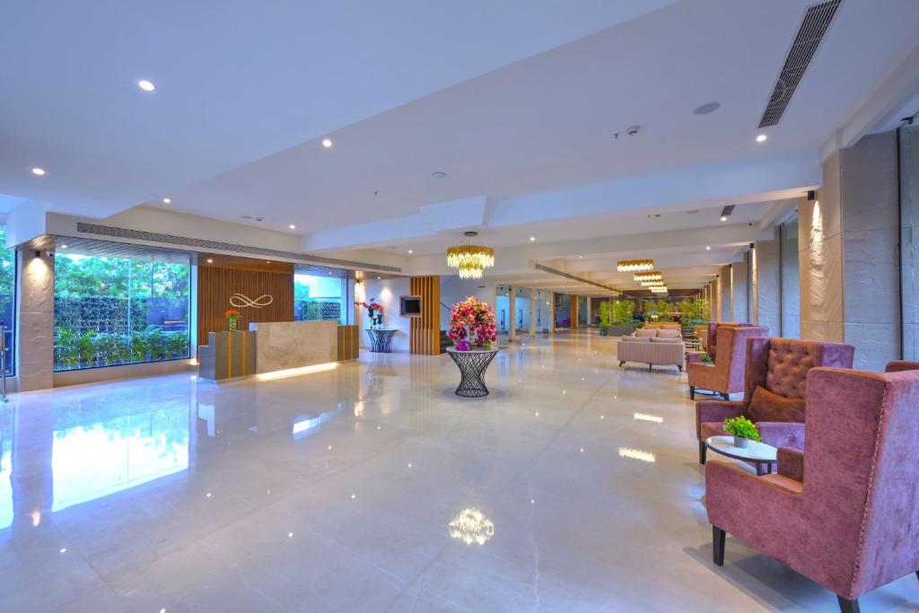 Posezení v ubytování Royale Sarovar Portico Agra