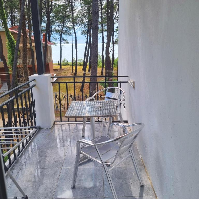 Balkón nebo terasa v ubytování GiNa Shekvetili