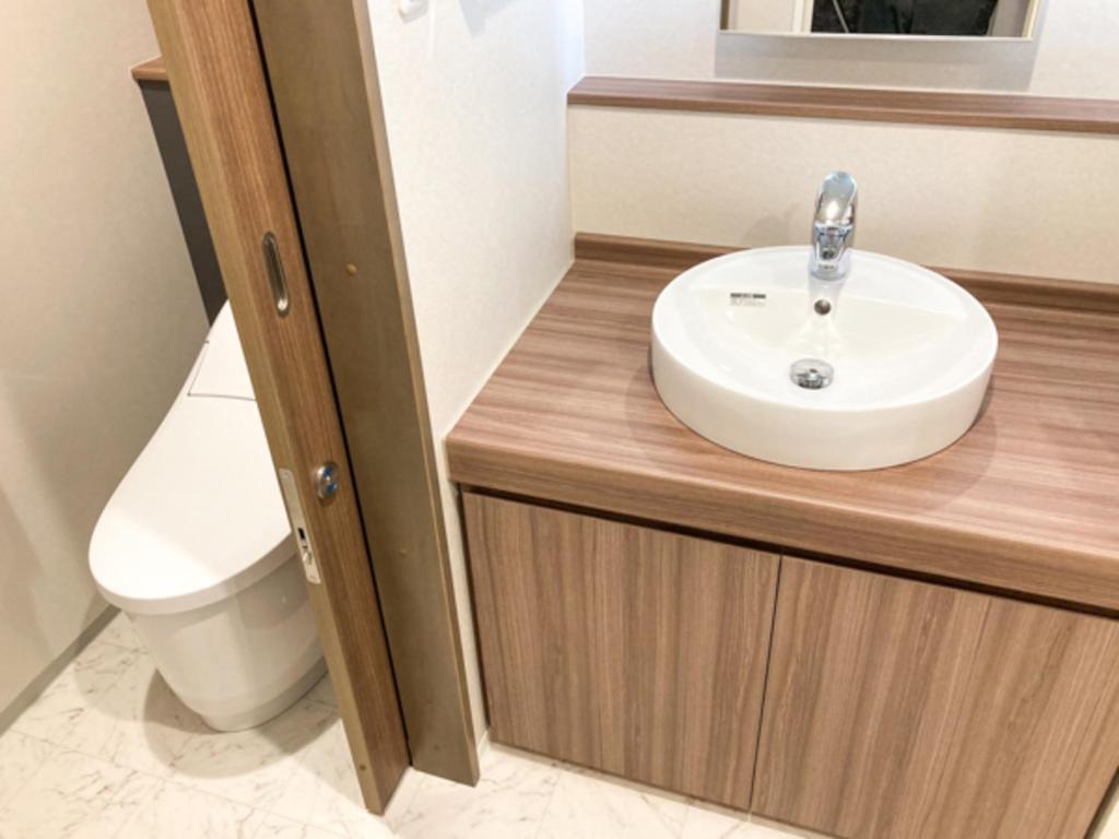 Koupelna v ubytování Hotel Livemax Premium Nagano Ekimae