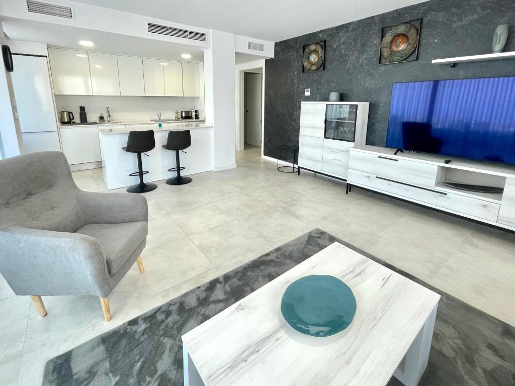 Kuchyň nebo kuchyňský kout v ubytování SEASCAPE LUXURY APARTMENT