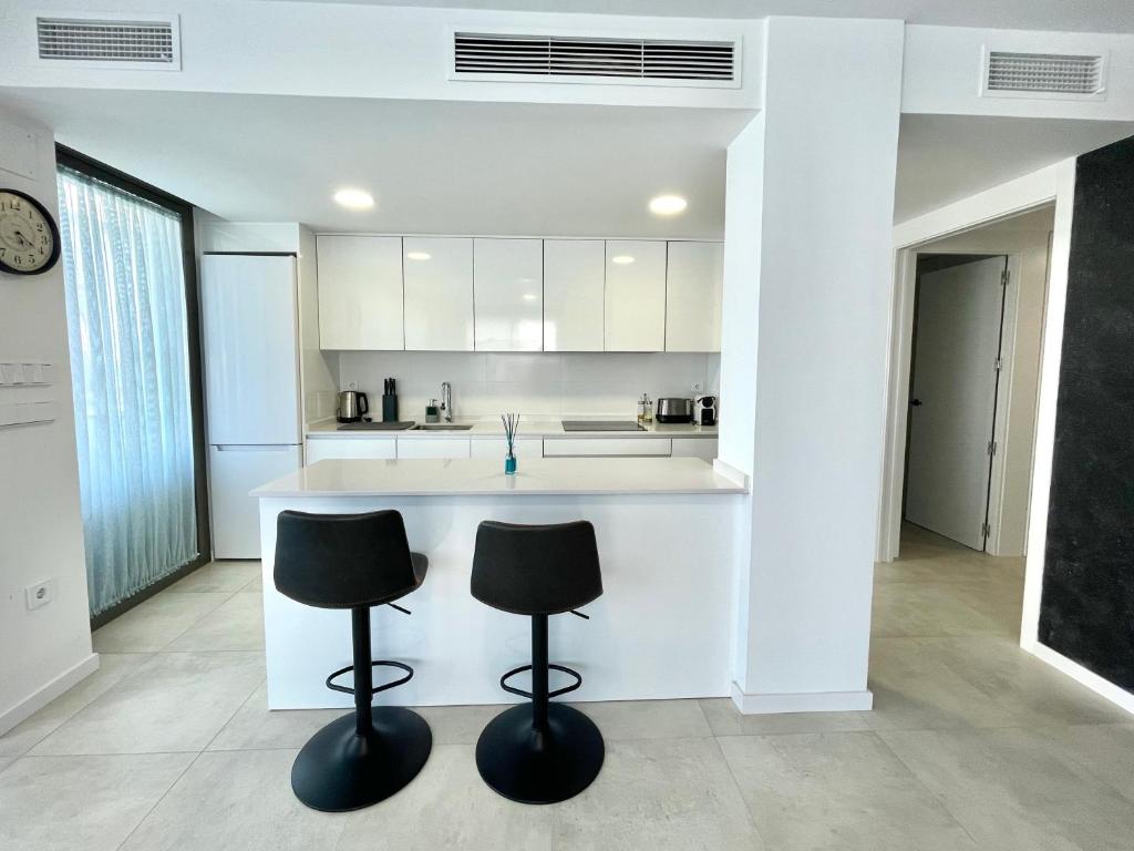 Kuchyň nebo kuchyňský kout v ubytování SEASCAPE LUXURY APARTMENT