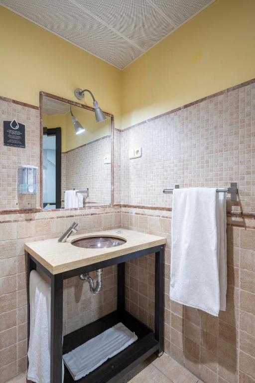 Koupelna v ubytování Hotel Alda Borox
