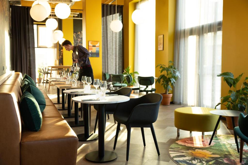 Posezení v ubytování ibis Styles Copenhagen Orestad