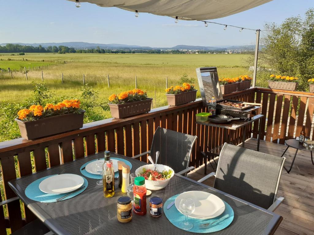 Balkón nebo terasa v ubytování Apartmán Bellevue - Český ráj
