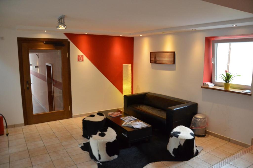 Istumisnurk majutusasutuses Hotel Traube