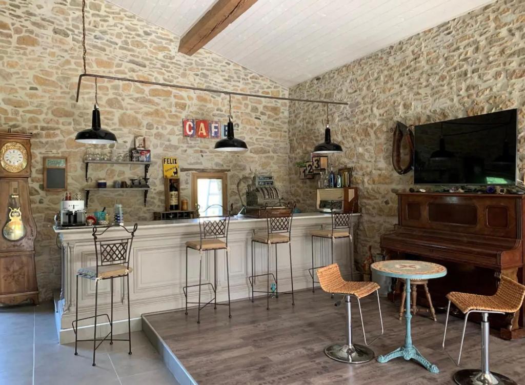 Kuchyň nebo kuchyňský kout v ubytování Bordeneuve Chalet de Gaïa