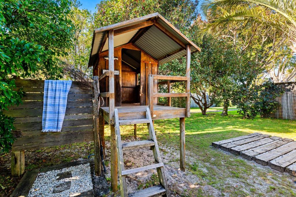 Zahrada ubytování Shoal Bay Beach Retreat