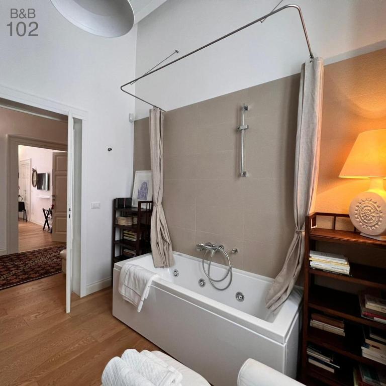 Postel nebo postele na pokoji v ubytování B&B 102